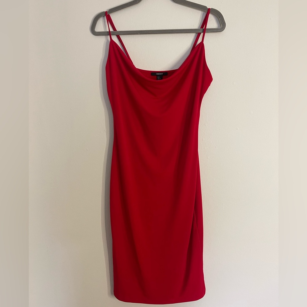 Forever 21 RED SLIP DRESS.